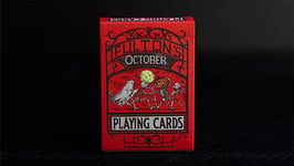 FULTON'S October Red Edition Playing Cards, A Great Gift for Poker Players