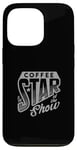 Coque pour iPhone 13 Pro Cafetière Barista Cafetière pour amateurs de caféine