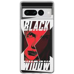 ERT GROUP mobile phone case for Google PIXEL 7 PRO original and officially Licensed Marvel pattern Black Widow 012 optimally adapted to the shape of the mobile phone, case made of TPU