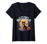 Womens Halloween It's Just a Bunch of Hocus Pocus: Men, Women, Kids V-Neck T-Shirt