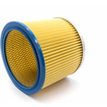 1x filtre plissé compatible avec Einhell te-vc 2230, th-vc 1930, ypl - sm 1400, ypl 1250, ypl 1400 aspirateur - bleu / jaune - Vhbw