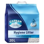 Catsan Hygiene Non Clumping Cat Litter - Absorbent & Odour Neutralising - 20l