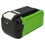 vhbw Batterie compatible avec Greenworks 2120602AZ, 2411902VT, 2412002VT, 2416102VT, 2111802 tondeuse outil de jardinage 3000mAh, 40V, Li-ion