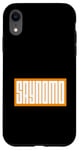 Coque pour iPhone XR Orange SAYNOMO (Say No More) Orange Color Graphic