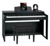 Clavier Piano Numerique 88 Touches Marteaux 40 Voix USB Noir Banquette Casque