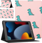 Tablet Coque Pour Apple Ipad Pro 12.9 (2021/2020/2018) 12.9"" Cuir Ultra Fin Pu En Silicone Housse Avec Fonction De Support Anti-Chute Cover De Protection Mignon Motif Marmor-Dinosaure