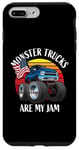 iPhone 7 Plus/8 Plus Monster Trucks Are My Jam Funny 4x4 Monster Truck Cartoon Case