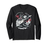 Cool Guitarist Costume for Dragons and electric Guitar Fans Long Sleeve T-Shirt