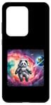Coque pour Galaxy S20 Ultra Astronaute Panda flottant dans l'espace avec nébuleuse. Suit Planet