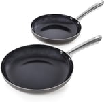 Morphy Richards 973015 Accents Induction Frying Pan Set, Aluminium with Non Sti