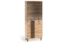 Vitriini ADRK Furniture LIV06, ruskea