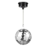 Fuzzix MB20ML Discokula 20cm - med batteridriven motor och RGBW-lysdioder, MB20ML DISCOBALL 20CM WITH MOTOR AND LED LIGHT