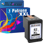 platinumserie1 Cartouche d'encre remanufacturée pour HP 62 XL Noir XXL 66% plus de contenu que HP 62 XL.(Q1359)