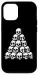 Coque pour iPhone 12/12 Pro Tas de crânes gothiques | Horreur Occulte Dark Soul Mystic Pagan