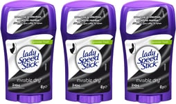 Pack of 3, 39.6g Lady Speed Stick Deodorant Powder Fresh Invisible Dry