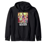 The Anime Queen Vintage Cartoon Manga Girls Anime Zip Hoodie