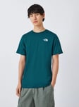 The North Face Redbox Logo Short Sleeve T-Shirt, Midnight Petrol