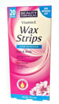 20 Beauty Formulas Wax Strips Legs & Body Hair Removal Men Ladies 