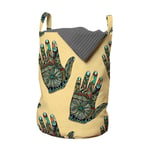 Palmistry Laundry bag Oriental Motifs on Hand