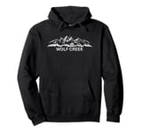 Wolf Creek Colorado Ski Resort Mountain Silhouette Pullover Hoodie