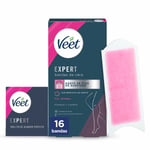 Bandes Épilatoire Corporelles Veet Expert [16 Unités]