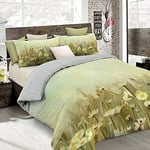 Italian Bed Linen 8058575009159 Parure Housse de Couette avec impression en Digital à couverture totale sur le sac et sur taies d'oreiller, sD42 (Multicolore), 100% coton, 2 personnes, 250 x 200 x 1 cm