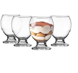 Glasmark Krosno Lot de 4 verres à glace 0,28 litre, bols à dessert, verres à cocktail, verres à eau, verres à gobelet, passent au lave-vaisselle, verres pour enfants, petits verres 4 x 280 ml