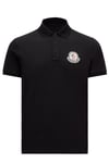 Archive Logo Cotton Polo Shirt Black Men