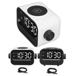 Wireless Speaker Charger With Alarm Clock 3.5mm And USB Port Speak BLW