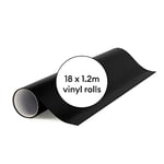 Cricut Removable Vinyl, Black, 21.9m (72ft)