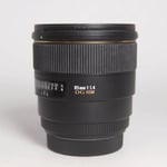 Sigma Used 85mm F1.4 EX DG HSM - Canon Fit