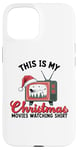 iPhone 15 This Is My Christmas Movies Watching Holiday TV Vintage Case