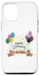 Coque pour iPhone 12/12 Pro Fête d'anniversaire « Happy Birthday to You » pour enfants, adultes