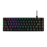 ASUS ROG Falchion Ace Clavier mécanique de Jeu 65% RVB, commutateurs et stabilisateurs de commutateur ROG NX Red lubrifiés, Mousse insonorisante, Touches PBT, câblé avec KVM, Trois Angles, étui de