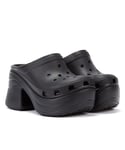 Crocs Siren Clog WoMens Black Sandals - Size UK 5