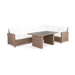 Loungegrupp Comfort Garden James Sand/Aintwood