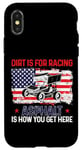 iPhone X/XS Dirt Track Racing Race Sprint Car Vintage Usa American Flag Case