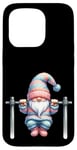 Coque pour iPhone 15 Pro Funny Working Out Gnome With Pull-Up Bar For Fitness Lover