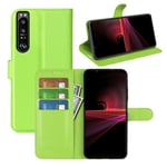 Sony Xperia 1 Iv      Pu Wallet Case    [Green]