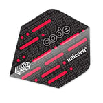 Unicorn Darts Code Red Ultrafly Ailettes de fléchettes Noir/Rouge