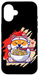 Coque pour iPhone 16 Art japonais et ours panda japonais Ramen