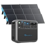 BLUETTI AC200P Power Station 2000W LiFePO4 3PV200 Solar Panel Kit Backup RV Camp