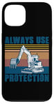 Coque pour iPhone 13 Ouvrier du bâtiment Pilote d'excavatrice de chantier