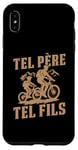 Coque pour iPhone XS Max Tel père tel fils accessoire amateur Vélo VTT humour