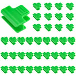 Jusch - Lot de 40 clips pour serre de jardin,clips pour tube d'ombrage de jardin pour support saisonnier des plantes (11 mm)