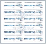 12x Sensodyne Rapid Relief Whitening Toothpaste | Long Lasting Protection - 75ml