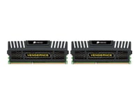 Corsair Vengeance - Ddr3 - Sats - 16 Gb: 2 X 8 Gb - Dimm 240-Pin - 1600 Mhz / Pc3-12800 - Cl9 - 1.5 V - Ej Buffrad - Icke Ecc