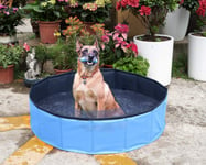 LYYJF Foldable Dog Bath Pool Pet Bathing Tub Dog Swimming Pool Bathing Tub for Pets Dogs Cats Kids,Blue,120 * 30CM