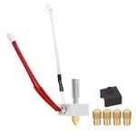 Hotend pour Neptune 3 Pro Kit Hot End pour Neptune 3 Plus/Max Tête d'extrudeuse avec couvercle en silicone avec 4 buses supplémentaires pour accessoires d'imprimante 3D