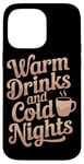 Coque pour iPhone 14 Pro Max Couvertures chaudes pour l'hiver - Cocoa et Hygge